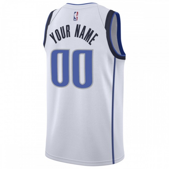 Dallas Mavericks Nike Youth Custom Swingman Jersey White - Association Edition