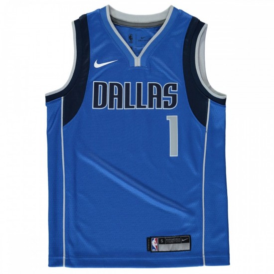 Dennis Smith Dallas Mavericks Nike Youth Swingman Jersey Blue - Icon Edition