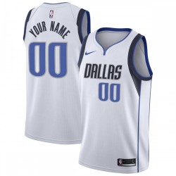 Dallas Mavericks Nike 2020/21 Swingman Custom Jersey - Association Edition - White