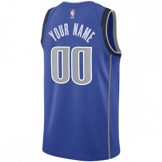 Dallas Mavericks Nike 2020/21 Swingman Custom Jersey - Icon Edition - Blue