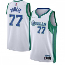 Luka Doncic Dallas Mavericks Nike 2021/22 Swingman Jersey - City Edition - White