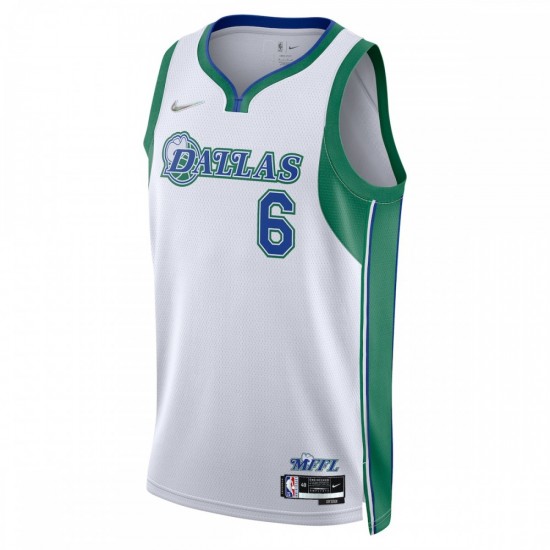 Kristaps Porzingis Dallas Mavericks Nike 2021/22 Swingman Jersey - City Edition - White