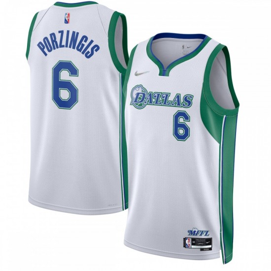 Kristaps Porzingis Dallas Mavericks Nike 2021/22 Swingman Jersey - City Edition - White