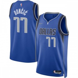 Luka Doncic Dallas Mavericks Nike 2021/22 Diamond Swingman Jersey - Icon Edition - Blue