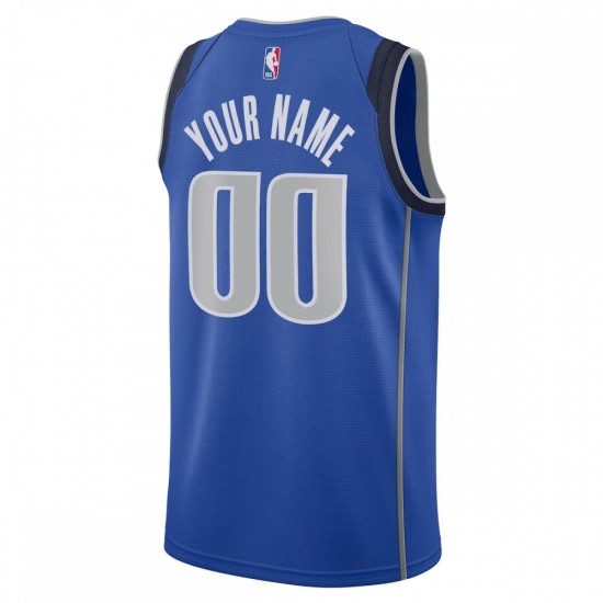 Dallas Mavericks Nike Unisex 2022/23 Swingman Custom Jersey Royal - Icon Edition