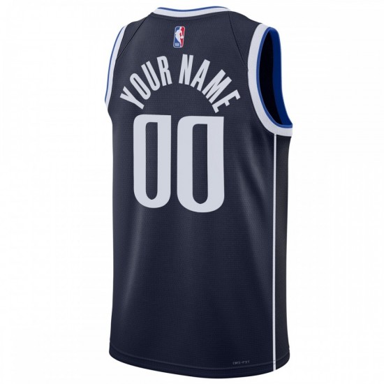 Dallas Mavericks Jordan Brand Unisex 2022/23 Swingman Custom Jersey - Statement Edition - Navy