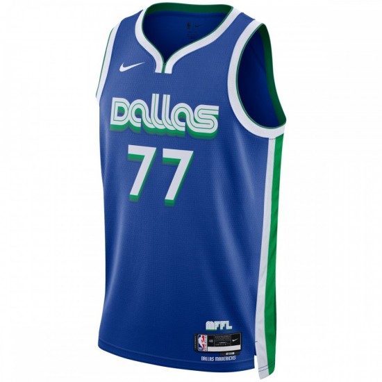 Luka Doncic Dallas Mavericks Nike Unisex 2022/23 Swingman Jersey - City Edition - Blue