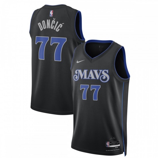 Luka Dončić Dallas Mavericks Nike Unisex 2023/24 Swingman Jersey - Black - City Edition