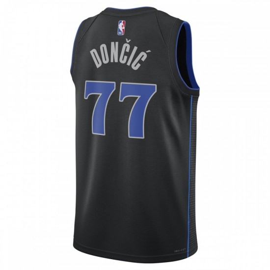 Luka Dončić Dallas Mavericks Nike Unisex 2023/24 Swingman Jersey - Black - City Edition