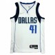 Men's Dallas Mavericks Dirk Nowitzki #41 Nike White 2021/22 Swingman NBA Jersey - Icon Edition