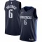 Men's Dallas Mavericks Kristaps Porzingis #6 Navy Finished Swingman Jersey - Statement Edition