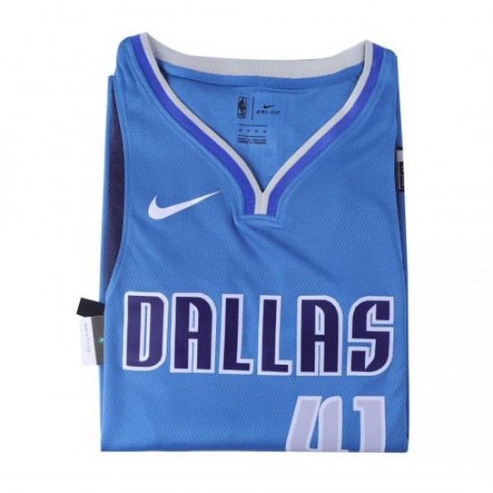 Men's Dallas Mavericks Dirk Nowitzki #41 Nike Royal Swingman Jersey - Icon Edition