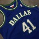 Men's Dallas Mavericks Dirk Nowitzki #41 Throwback Mitchell & Ness Blue 1998-99 Hardwood Classics Jersey