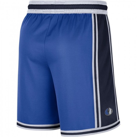 Men's Dallas Mavericks Nike Pre-Game Performance Shorts - Royal/White