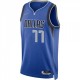 Men's Dallas Mavericks Luka Doncic #77 Blue 2021/22 Swingman Jersey - Icon Edition