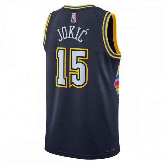 Nikola Jokic Denver Nuggets Nike 2021/22 Swingman Jersey - City Edition - Navy