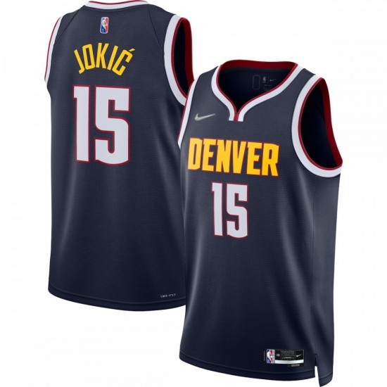 Nikola Jokic Denver Nuggets Nike 2021/22 Diamond Swingman Jersey - Icon Edition - Navy