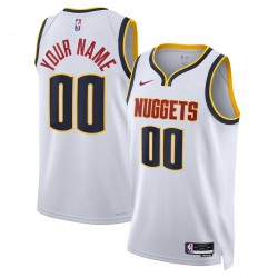 Denver Nuggets Nike Unisex 2022/23 Swingman Custom Jersey White - Association Edition