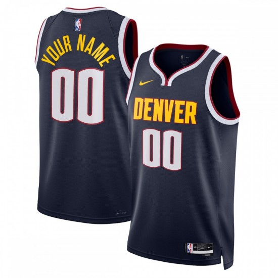 Denver Nuggets Nike Unisex 2022/23 Swingman Custom Jersey Navy - Icon Edition