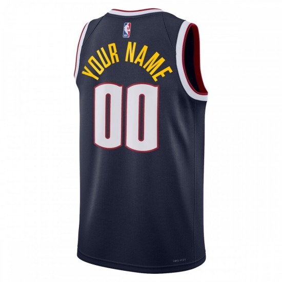 Denver Nuggets Nike Unisex 2022/23 Swingman Custom Jersey Navy - Icon Edition