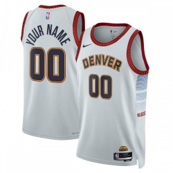 Denver Nuggets Nike Unisex 2022/23 Swingman Custom Jersey - City Edition - Gray