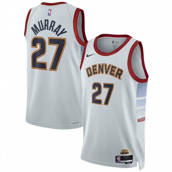 Jamal Murray Denver Nuggets Nike Unisex 2022/23 Swingman Jersey - City Edition - Silver