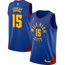 Nikola Jokic Denver Nuggets Jordan Brand 2022/23 Statement Edition Swingman Jersey - Blue