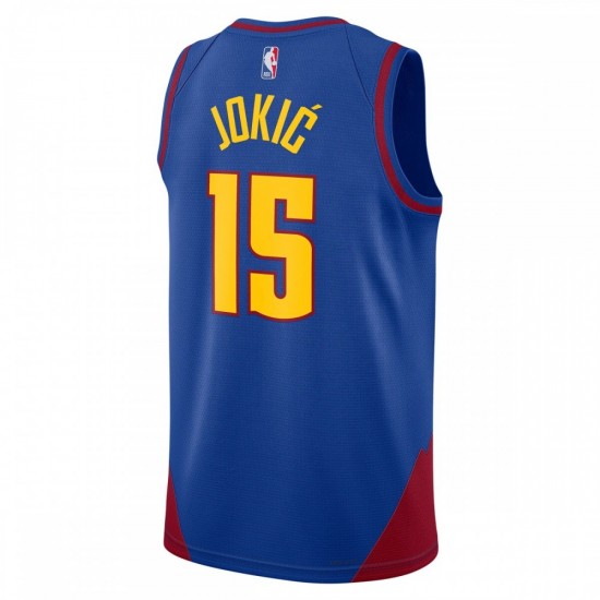 Nikola Jokic Denver Nuggets Jordan Brand 2022/23 Statement Edition Swingman Jersey - Blue