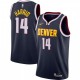 Men's Denver Nuggets Gary Harris #14 Nike Navy 2020/21 Swingman Jersey - Icon Edition