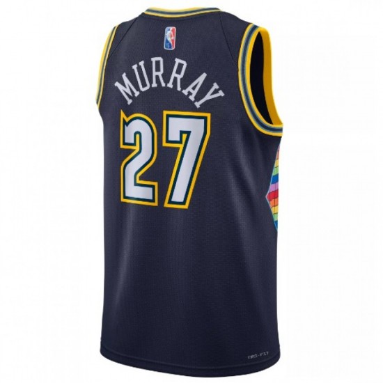 Men's Denver Nuggets Jamal Murray #27 Nike Navy 2021/22 Swingman NBA Jersey - City Edition