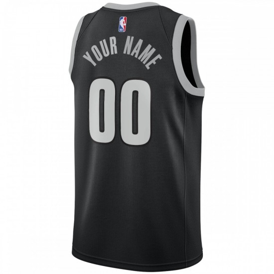 Detroit Pistons Nike 2018/19 Swingman Custom Jersey - City Edition - Black