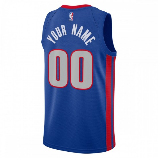 Detroit Pistons Nike 2020/21 Swingman Custom Jersey Blue - City Edition