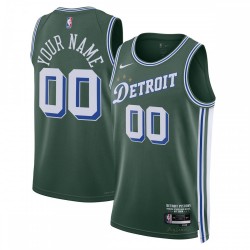 Detroit Pistons Nike Unisex 2022/23 Swingman Custom Jersey - City Edition - Green