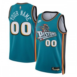 Detroit Pistons Nike Unisex 2022/23 Custom Swingman Jersey - Classic Edition - Teal