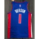 Men's Detroit Pistons Allen Iverson #1 Nike Blue 2021/22 Swingman NBA Jersey - Icon Edition