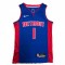 Men's Detroit Pistons Allen Iverson #1 Nike Blue 2021/22 Swingman NBA Jersey - Icon Edition