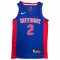 Men's Detroit Pistons Cade Cunningham #2 Nike Blue 2021/22 Swingman NBA Jersey - Icon Edition