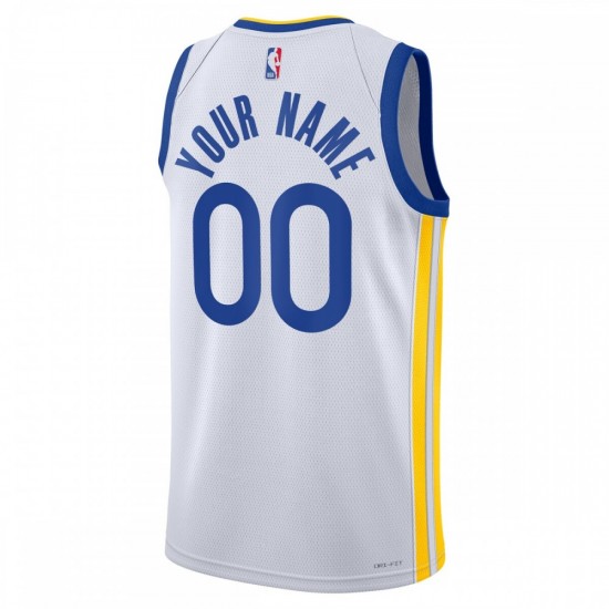 Golden State Warriors Nike Unisex 2022/23 Swingman Custom Jersey White - Association Edition