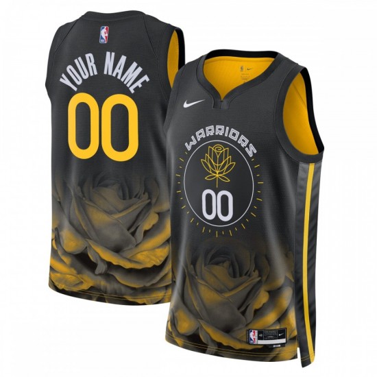 Golden State Warriors Nike Unisex 2022/23 Swingman Custom Jersey - City Edition - Black