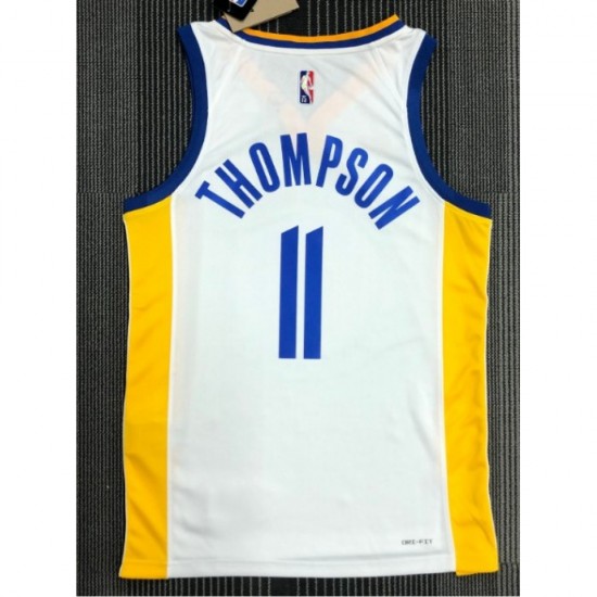 Men's Golden State Warriors Klay Thompson #11 Nike White 2021/22 Swingman Jersey - Association Edition