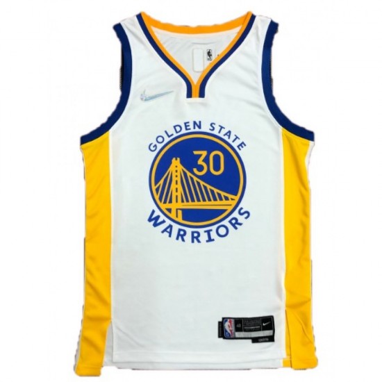 Men's Golden State Warriors Stephen Curry #30 Nike White 2021/22 Swingman Jersey - Association Edition