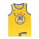 Men's Golden State Warriors Curry #30 Yellow Classics Finished Swingman Jersey -City Classic Edition