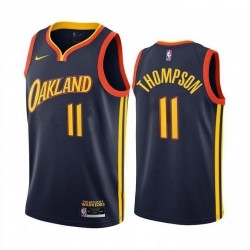 Men's Golden State Warriors Klay Thompson #11 Nike Navy 2020/21 Swingman Jersey - City Edition