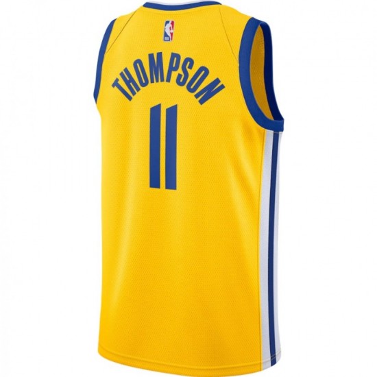 Men's Golden State Warriors Thompson #11 Jordan Gold 20/21 Swingman Jersey - Statement Edition