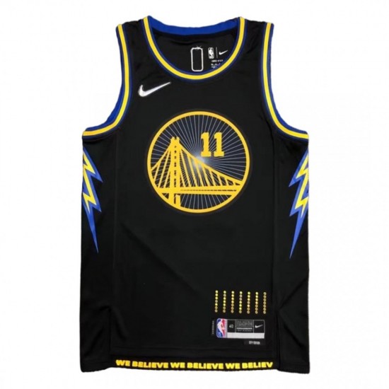 Men's Golden State Warriors Klay Thompson #11 Black 2021/22 Swingman Jersey - City Edition