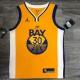 Men's Golden State Warriors Stephen Curry #30 Jordan Gold 2020/21 Swingman Jersey - Statement Edition