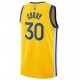 Men's Golden State Warriors Stephen Curry #30 Jordan Gold 2020/21 Swingman Jersey - Statement Edition