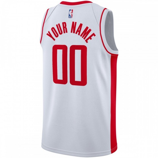 Houston Rockets Nike 2020/21 Swingman Custom Jersey - Association Edition - White