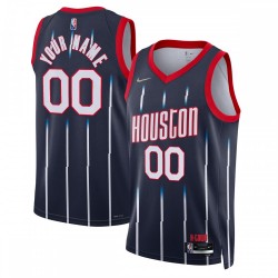 Houston Rockets Nike 2021/22 Swingman Custom Jersey - City Edition - Navy