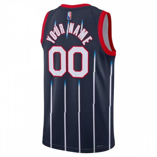 Houston Rockets Nike 2021/22 Swingman Custom Jersey - City Edition - Navy